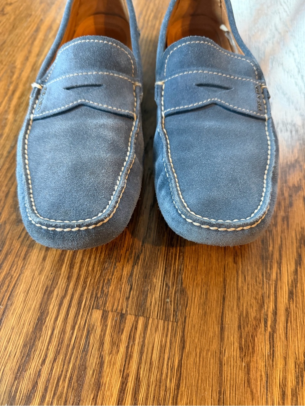 Prada Men’s Blue Suede Drivers - Picture 3 of 9
